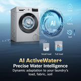 Bosch WGA242ISIN 9 Kg 5 Star Front Load Fully Automatic Washing Machine, AI ActiveWater Plus, Auto Dosing, 1200 RPM