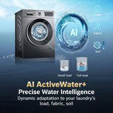 Bosch WGA254IRIN 10 Kg 5 Star Front Load Fully Automatic Washing Machine, AI ActiveWater Plus, Auto Dosing, 1400 RPM, In-built Heater