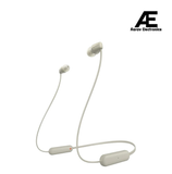 Sony WI-C100 Wireless Headphones with Customizable Equalizer for Deep Bass & 25 Hrs Battery, DSEE-Upscale, Splash Proof, 360RA, Fast Pair, in-Ear Bluetooth Headset with mic for Phone Calls (Taupe)