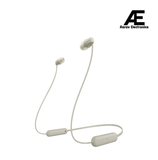Sony WI-C100 Wireless In-Ear Headphones with 25 Hours Battery Life, DSEE, IPX4 Water Resistance – Cream – WI-C100 Sony India