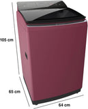 Bosch 8 kg Fully Automatic Top Load Washing Machine (Black, Maroon)