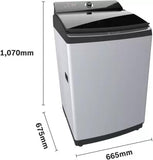 Bosch 9 kg 5 Star Fully Automatic Top Load Washing Machine (WOI904S0IN, Silver)