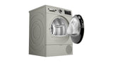 Bosch 10 kg Front Load Fully-Automatic Condenser Tumble Dryer, 100% Drying, 5 Drying Options, Reduces 99.9% Allergens, Ready-to-Wear No Crease, Silver Inox, WQG2520XIN
