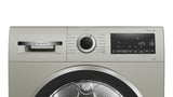 Bosch 10 kg Front Load Fully-Automatic Condenser Tumble Dryer, 100% Drying, 5 Drying Options, Reduces 99.9% Allergens, Ready-to-Wear No Crease, Silver Inox, WQG2520XIN