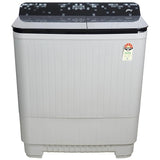Godrej 12 Kg 5 Star Semi-Automatic Top Load Washing Machine with tinted toughened glass & soft close lids (2024 Model, WS EDGE UNO 120 5.0 TB4 MIGR, Aqua Power Pulsator, Mist grey)