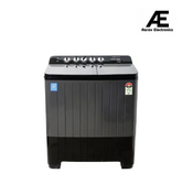 Voltas Beko WTT120UPA/BKSSDG5GTDA 12 Kg 5 Star Semi-Automatic Top Load Washing Machine | Double Waterfall, 1350 RPM, Black