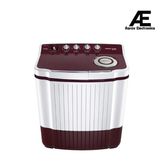 Voltas Beko 7 Kg 5 Star Semi Automatic Top Load Washing Machine with Collar Scrubber, 1350 RPM – Burgundy – WTT70DLIM/BRSSWH5POD