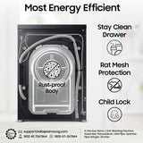 Samsung 12 kg, 5 Star, AI Control, Super Speed, Wi-Fi, Hygiene Steam with Inbuilt Heater, Digital Inverter, Fully-Automatic Front Load Washing Machine (WW12DB7B24GBTL, Black)