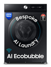 Samsung 12 kg, 5 Star, AI Control, Super Speed, Wi-Fi, Hygiene Steam with Inbuilt Heater, Digital Inverter, Fully-Automatic Front Load Washing Machine (WW12DB7B24GBTL, Black)