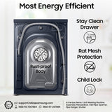 Samsung 12 kg, 5star, AI Control, AI Ecobubble, Super Speed, Wi-Fi, Hygiene Steam with Inbuilt Heater, Digital Inverter, Fully-Automatic Front Load Washing Machine (WW12DG6B24ASTL, Navy)