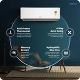 Voltas 185V Venus Luxe Maha Adjustable Inverter AC, 1.5 Ton, 5 Star Split Ac, White