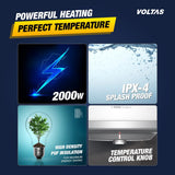 Voltas Aqua Prime 25L Water Heater 2000W, Warranty of 7 years on Tank, 3 Years on Heating Element, 2 Years on Product by Voltas|Free Installation| Free Connecting Pipe|Copper Element|8 Bar (White)