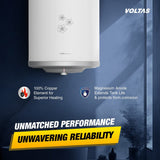 Voltas Aqua Prime 25L Water Heater 2000W, Warranty of 7 years on Tank, 3 Years on Heating Element, 2 Years on Product by Voltas|Free Installation| Free Connecting Pipe|Copper Element|8 Bar (White)