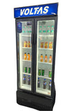 Voltas 550L Double Door Commercial Visi Cooler with Fan Cooling, LED Light & Metallic Elegant Grey (VC GT 550 DD P METALLIC EGRY)