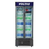 Voltas 550L Double Door Commercial Visi Cooler with Fan Cooling, LED Light & Metallic Elegant Grey (VC GT 550 DD P METALLIC EGRY)