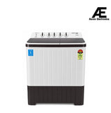 Voltas Beko WTT80UHA/BRSSWH5PODE 8 Kg Semi-Automatic Top Load Washing Machine – 5 Star, Soft Close Lid, Double Waterfall | Burgundy