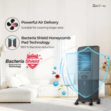 Havells Zurii 40 Litres Tower Air Cooler with Dust Filter Net (Low Water Alarm, Black & Grey)