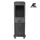 Havells Zurii 40 Litres Tower Air Cooler with Dust Filter Net (Low Water Alarm, Black & Grey)