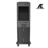 Havells Zurii 40 Litres Tower Air Cooler with Dust Filter Net (Low Water Alarm, Black & Grey)