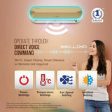 Lloyd Stellar 1.5 Ton 5 Star Wi-Fi Inverter Split AC (6 in 1 Expandable, Mood Lighting, In-Built Air Purifier, Direct Voice Command, Copper, White/Golden, GLS18V5FWGST)