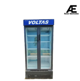 Voltas 550L Double Door Commercial Visi Cooler with Fan Cooling, LED Light & Metallic Elegant Grey (VC GT 550 DD P METALLIC EGRY)