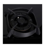 Faber Utopia Pro 90cm 3 Burner Built-In Gas Hob | 8mm Toughened Black Glass | Auto Electric Ignition | Cast Iron Pan Support - HOB Utopia Pro HT 903 BR CI
