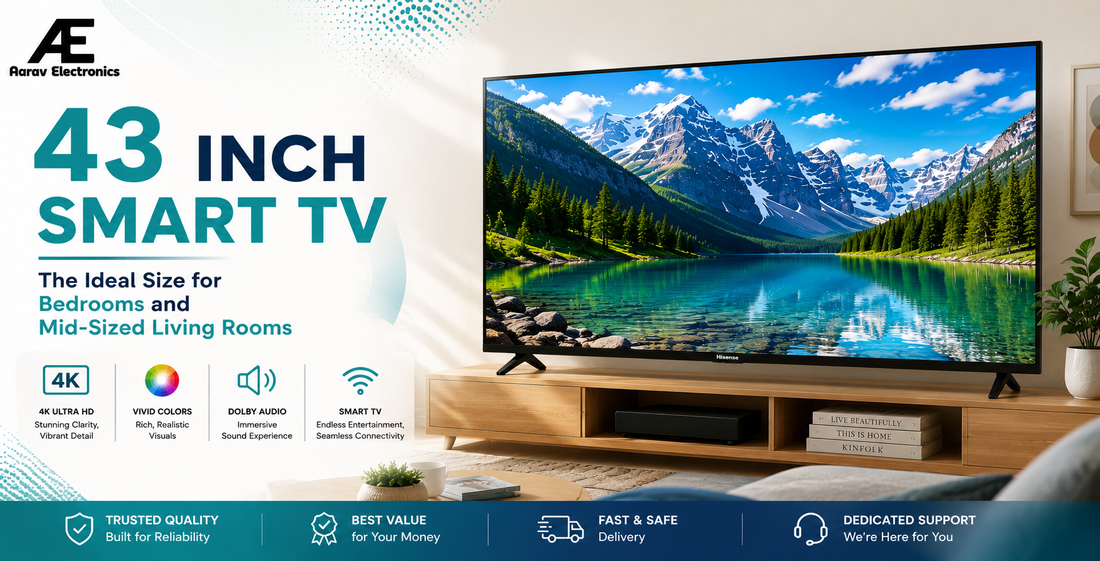 43 Inch Smart TV: The Ideal Size for Bedrooms and Mid-Sized Living Rooms