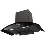 Faber Mystic 75 cm Filterless Kitchen Chimney with 1500 m³/hr Suction, BLDC Motor, Auto-Clean & Touch/Gesture Control – HOOD MYSTIC HC SC FL BK IN 75