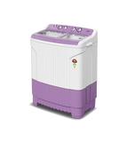 Godrej WSEDGE 80 5.0 TB3 M LVDR 8 Kg Semi Automatic Top Load Washing Machine with Tri-Roto Scrub Pulsator, 5 Star, Lavender