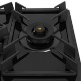 Faber 90 cm Built-in Gas Hob with 4 Brass Burners, Auto Ignition & Flame Failure Device - HOB INSPIRIA 904 BR AI FFD GL LPG