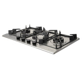 Faber 90 cm Built-in Gas Hob with 4 Brass Burners, Auto Ignition & Flame Failure Device - HOB INSPIRIA 904 BR AI FFD SS LPG