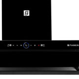 Faber Apollo 90cm 1600m³/hr BLDC Autoclean Filterless Chimney | Touch & Gesture Control | Remote Control - Hood Apollo FL HC BLDC BK IN 90