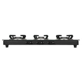 Faber 3 Burner Gas Cooktop with Designer Forged Burners, Manual Ignition & Tempered Glass Top – COOKTOP MIST 3BB AURA