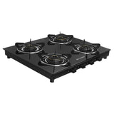 Faber 4 Burner Gas Cooktop with Brass Burners, Manual Ignition & Tempered Glass Top – COOKTOP JAWA 4BB AURA