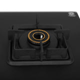 Faber 70 cm 2 Burner Cooktop with Brass Burners, Auto Ignition & Flame Failure Device - COOKTOP BLOSSOM 2BB BK CI AI