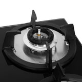 Faber 90 cm 4 Burner Built-in Gas Hob with Brass Burners, Auto Ignition & Toughened Black Glass – HOB SUPERIA HT904 BR AI N
