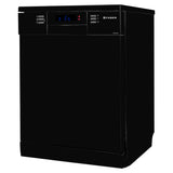 Faber 14 Place Settings Freestanding Dishwasher with 8 Washing Programs, Dual Zone Wash, Power Memory, LED Display, Child Lock & Natural Drying, Black – FFSD 8PR 14S BK