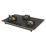 Faber 78 cm 3 Burner Built-in Gas Hob with Brass Burners, Auto Ignition & Flame Failure Device – Hob Verona HD783 CI FFD AI