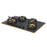 Faber 78 cm 4 Burner Built-in Gas Hob with Brass Burners, Auto Ignition & Flame Failure Device – HOB Verona IND HD784 CI FFD AI