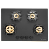 Faber 78 cm 4 Burner Built-in Gas Hob with Brass Burners, Auto Ignition & Flame Failure Device – HOB Verona IND HD784 CI FFD AI