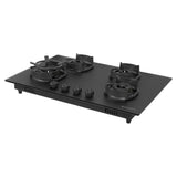 Faber 78 cm 4 Burner Built-in Gas Hob with Brass Burners, Auto Ignition & 8 mm Matt Finish – Hob Della HD784 CI AI