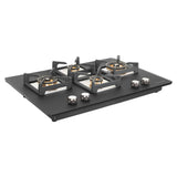 Faber 75 cm 3 Burner Built-in Gas Hob with Full Brass Burners, Auto Ignition & Cast Iron Pan Supports – HOB BELLA HT 754 BR AI