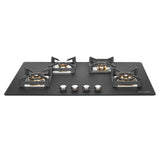 Faber 90 cm 4 Burner Built-in Gas Hob with Full Brass Burners, Auto Ignition & Flame Failure Device – HOB BELLA HT 904 BR AI FFD