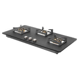 Faber 90 cm 3 Burner Built-in Gas Hob with Full Brass Burners, Auto Ignition & Flame Failure Device – HOB BELLA HT 903 BR AI FFD