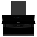 Faber Bolt Max 90cm Filterless Kitchen Chimney with 1800 m³/hr Suction, BLDC Motor, Auto Clean, Touch & Gesture Control, Black Glass Finish – BOLT MAX FL SW SC BLDC BK IN 90