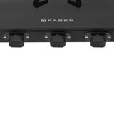 Faber 77 cm 3 Burner Gas Cooktop with Alloy Burners, 2 Jumbo Burners & 6 mm Glass Top – COOKTOP PHOENIX 3BA BK
