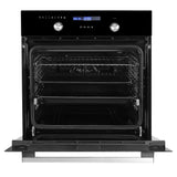 Faber 75 L Built-In Convection Oven with 9 Cooking Functions, 3D Hot Air Circulation & Full Black Glass Finish – FBIO 75L 9F BK