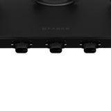 Faber Nebula 3 Burner Gas Cooktop with Black Matt Toughened Glass, Brass Burners, Jumbo Burner & Manual Ignition – NEBULA 3BB BK