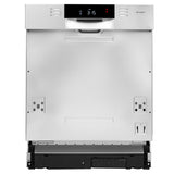 Faber 14 Place Settings Built-In Dishwasher with 8 Washing Programs, Power Memory, LED Display, Natural Drying & 1–24 Hours Delay, Inox Finish – FSID 8PR 14S