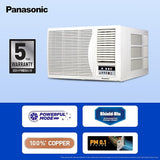 Panasonic 1.5 Ton 4 Star Fixed Speed Window AC (Powerful Mode, Copper Condenser, PM 0.1 Filter, CW-XN184BM, White)